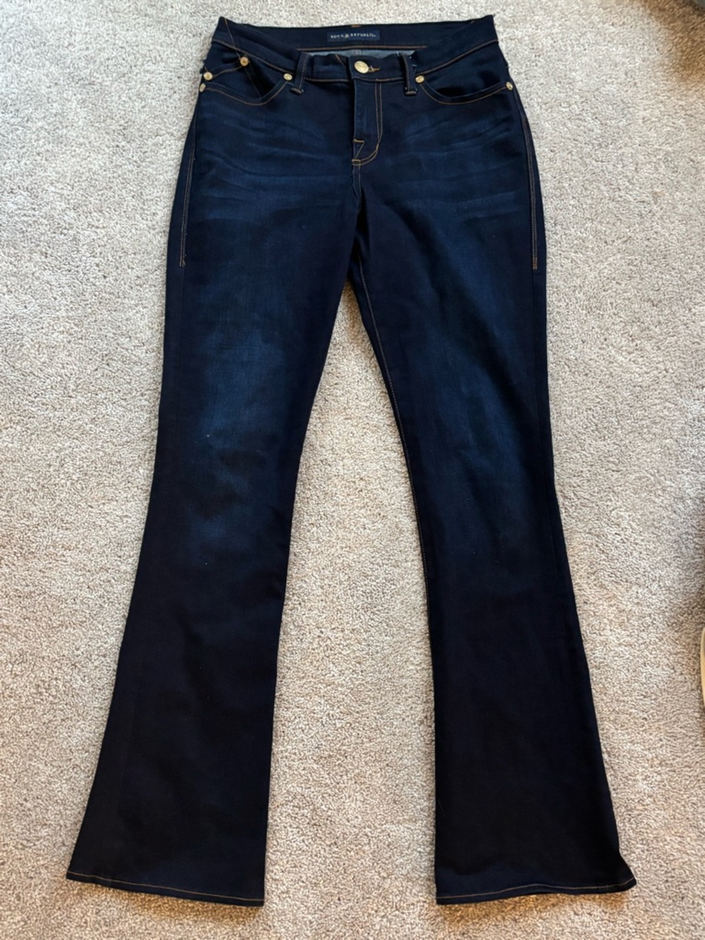 Rock & Republic Dark Blue Boot Cut Jeans - Picture 3 of 7